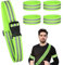 SPHERETRON Reflektor Gürtel Reflektorband Reflexgürtel Reflektorgurt,Reflektor Gürtel Set mit 1 Stück Reflektor gürtel und 4 Stück Reflektorband Reflektor für Erwachsene Radfahren Joggen Wandern usw.