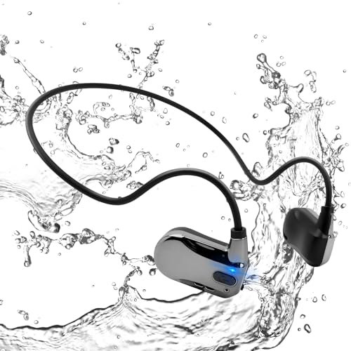 Cuteefun Kopfhörer Kabellos Sport, Open Ear Kopfhörer Bluetooth 5.3 mit HD Mic, Ultraleicht 17g, Biegefestigkeit, 8 Stunden Spielzeit, wasserdichte Schweißfeste Sportkopfhöre für Läufer, Radfahren