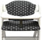 Blausberg Baby - Sitzkissen Set für Hauck Alpha, Beta Polster Zubehör für Hochstuhl - 2-teilige Sitzauflage 100% Baumwolle, Oeko-TEX Standard 100 - Made in Germany (Happy Star Schwarz)