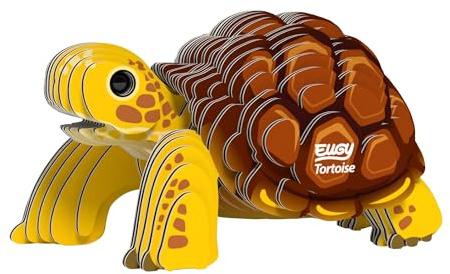 EUGY Schildkröte 3D-Puzzle – 34-teiliges umweltfreundliches Lernspielzeug-Puzzle für Jungen, Mädchen und Kinder ab 6 Jahren