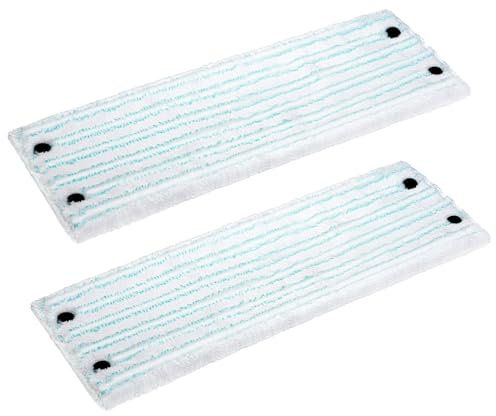 HOTUT 2 Pcs Replacement Wiper Cover Clean for Leifheit Twist M Micro Duo Mop, Replacement Microfiber Mop Head, Cleaning Cloth Cover Pads for Absorbent Floor, 33cm Wide, Blue