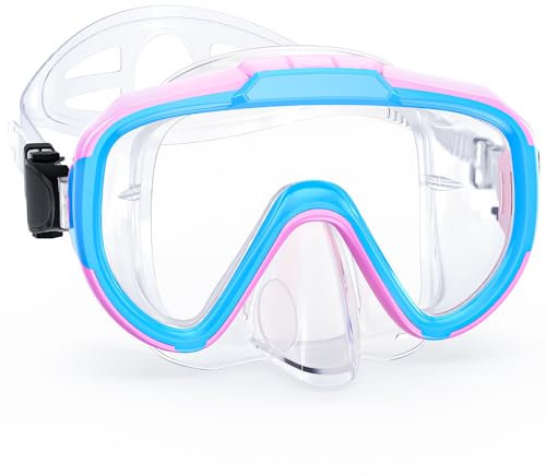 Zeligerstar Maschera da snorkeling per adulti, vista panoramica a 180°, maschera da nuoto anti-appannamento con lenti di protezione UV, occhialini da nuoto anti-perdite per uomini e donne
