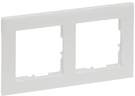 LEGRAND, SEANO 2-fach Rahmen, Thermoplast, Halogenfrei, Abmessungen: 87 x 158 mm, Farbe: Perlmutt lackiert, 765572