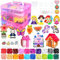 11000 Stück Bügelperlen Set, 20 Farben Steckperlen mit Aufbewahrungsbox, Bügelperlen Platten, Benutzerführung, DIY Gestalten von Schmuck, Deko, Geschenk Bastelideen für 5+ Jahre Mädchen Kinder (5mm）