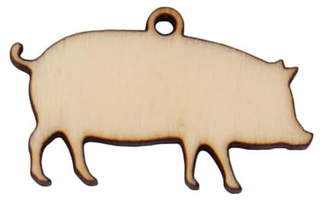 Silhouette Schwein aus Holz Größe wählbar Deko Anhänger Schwein Tiere Schweinchenformen 16 x 9,7 x 0,3 cm (B x H x T)