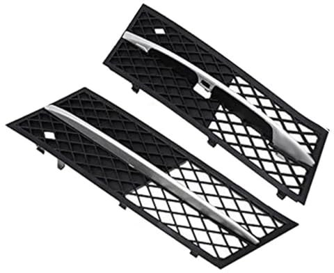 LUOWEINA 2 Stücke Auto Front Lower Bumper Grill Kühlergrill Nebelscheinwerfer Abdeckung Passend for BMW 5 Series F10 F11 Sedan Wagon 2010-2013 Nebelscheinwerfer-Kühlergrillabdeckung für die vor