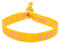 Selfmade Jewelry - Statement Festival Armband Stoff Armband Damen Stoffarmbänder in Pink für Festival Outfit Damen (LIFE IS BEAUTIFUL (Orange)