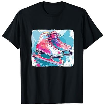 Lustige Eislaufschuhe für Winter und Eissport T-Shirt