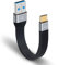 Maxhood Short USB to USB C Cable 6inch,Soft Flat 100W Type A to Type C Fast Charging Cable,10Gbps Type-A to C Charger Cord Compatible with iPhone, Power Bank, Macbook, Laptop, Galaxy