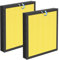 Vital 100S Replacement Filter Compatible with LEVOIT Vital 100S Air Purifier, 3-in-1 H13 Grade True HEPA and High-Efficiency Activated Carbon Filter for Vital 100S-P, Vital 100S-RF, Yellow, 2 Pack