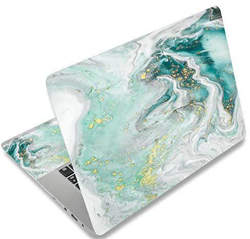 Mibbxea 15-15,6 Zoll Laptop Skin Sticker, Wiederverwendbare Vinyl Aufkleber Film Abdeckung für 13 13,3 14 15,4 Zoll Laptops & Netbooks, Dekorative, Kratzfest, Staubdicht, Wasserdicht (021 Welle)