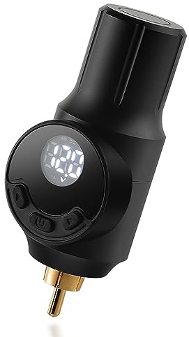 SUPIRING 1500MAh Tattoo Pen BateríA Pantalla LCD Conector de Interfaz Mini Fuente de AlimentacióN InaláMbrica para MáQuina Rotativa de Tatuaje