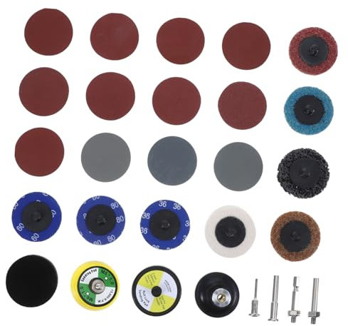 GLEAVI 300stücke Schleifscheiben Und Schleifmaschine Schaftstützplatten Körnungen Holzverarbeitung Und Möbelrestauration Feucht-trocken-verwendbar