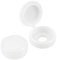 TOP-VIGOR 50Pcs Plastic Hinged Screw Cover Caps, 5.8mm Hole Folding Snap Washer Flip Tops Replacement Screw Decorative Covers for Covering Screw Heads Screw Protection, White
