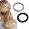 COYUN 2 Stück Perlen-Haargummis, Strass, Pferdeschwanz-Halter, Haargummi Damen, Elastische Haarbänder, Haarschmuck für Damen und Mädchen