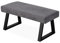B&D home Sitzbank Dolce | gepolsterte Esszimmerbank 100 cm Polsterbank für Esszimmer, Garderobe, Küche | Industrial modern Design | Dunkelgrau, 11304-100-DAGR
