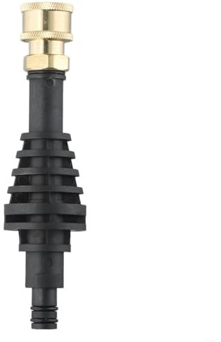 ZWEquipint Für WA4013 kurze Lanze Verlängerungsstange Adapter Hochdruckreiniger Zubehör, kompatibel mit WORX Modellen für Hydroshot Black 150 mm Kunststoff Schnellanschluss