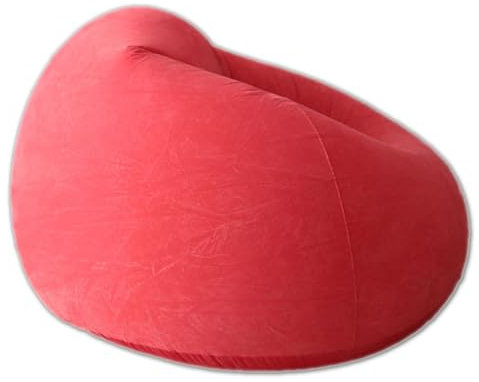 ASIAD Aufblasbares Freizeit-Sofa/-Stuhl,Wasserdichtes Luftsofa Outdoor Tragbares Aufblasbar Luft Sofa Couch Air Lounger Mit Portable Paket Für Camping Urlaub Schwimmbad,Rot