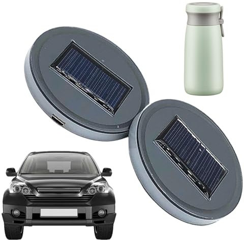 Cup Holder Lights, Light Up Cup Holder Coasters - 7 Colors Changing Mug Pad for Water Bottles Truck Road Trips Night Driving