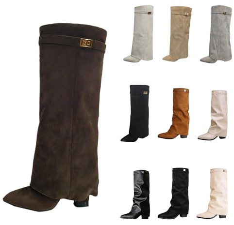 Stivali sopra il ginocchio da donna, stivaletti neri con punta a punta, tacco con plateau, stivali alti al ginocchio, invernali, caldi, alla moda, comodi, eleganti, medievali