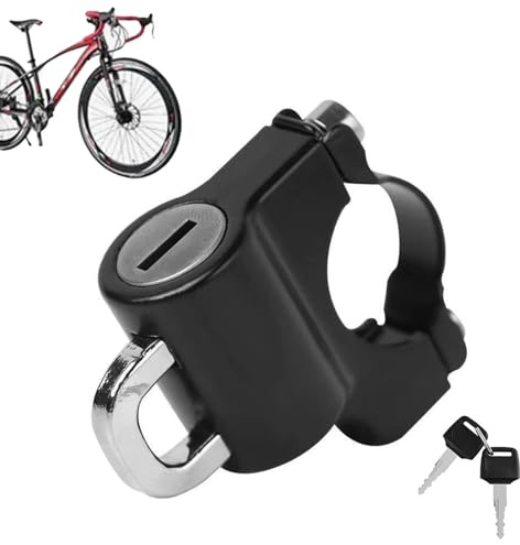 Multifunktionaler Motorradhelm, robuste Halterung, Aluminiumlegierung, Diebstahlschutz, Fahrradhelmschloss mit 2 Schlüsseln, für Fahrer, Roller, Outdoor, Garage, Fahrräder, ATVs