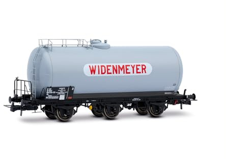 Rivarossi HR6672 SNCF, dreiachsiger Benzintankwagen „WIDENMEYER“, graue Lackierung, Ep. IV Rollmaterial - Güterwagen