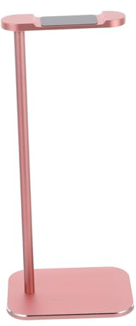 VALICLUD Headphone Rack Headset Holder Stand Rose Gold Aluminum under Desk Headphone Earphones Display Holder