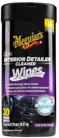 Meguiar'S G13600 Quik Interior Detailer Wipes (25 Wipes)