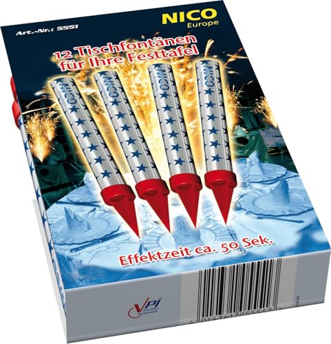 48 Stück Eisfontänen - Zaubersterne 50sec Feuerwerk