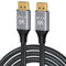 CABLEDECONN 3M 9.9ft Cable DisplayPort Ultra HD 8K 4K Cordon en Cuivre DP 1.4 8K@60Hz 4K@144Hz Haute Vitesse 32,4 Gbit/s HDCP Cable DP vers DP Mince et Flexible