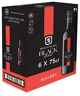 McGuigan Black Label Malbec, 2020,75 cl (Case of 6)
