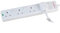 PRO ELEC 4-Gang Switched Surge Protected Extension Lead – 2m, White – Individual Switches, 13A, UK Plug – PELB1919