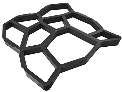 ISO TRADE Betonform Gießform Kunststoff 49x49x4,5cm Natursteine Terrasse Garten Gehweg 5174