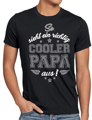 style3 So Sieht EIN richtig Cooler Papa aus Herren T-Shirt