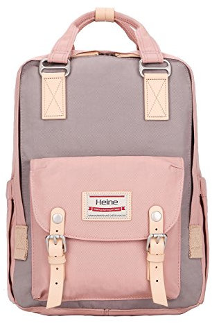Heine Tasche Wickelrucksack Wickeltasche Reise Windeltasche Rucksack Babytasche Mama 10191 Rosa-Grau