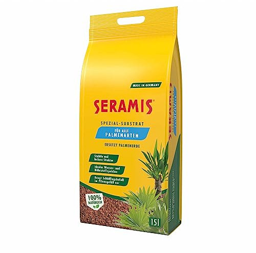 Seramis Spezial-Substrat für Palmen, 15 l – Pflanzen Tongranulat, Palmenerde Ersatz zur Wasser- und Nährstoffspeicherung, für Innen und Außen