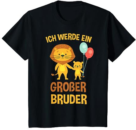 Kinder Ich Werde Großer Bruder TShirt Löwe T-Shirt