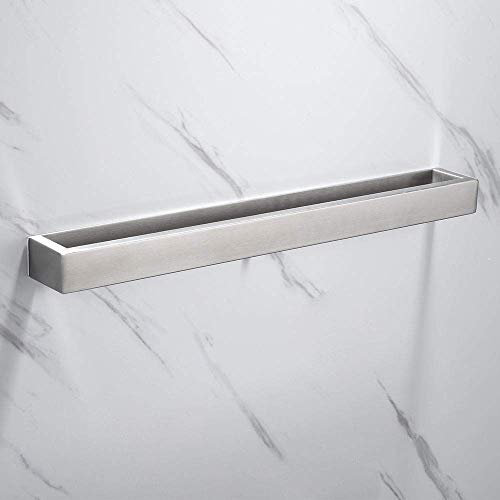 Melairy 40CM Toallero de Baño Toalla de Mano Percha de Baño Barra de Toalla Anillo de Toalla 304 Acero Inoxidable Autoadhesiva toallero Barra Baño Accesorio para Cocina Cepillado