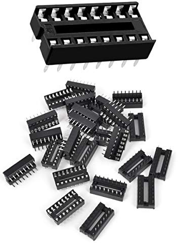 Youmile 50PACK DIP IC Sockel 16 Pin DIP-8 2.54MM IC Sockel Adapter Lötanschluss