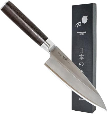 Totiko Japan Knives, professionelles japanisches Küchenmesser - DEBA Sakai Messer mit 16,5 CM Klinge - 5 inch