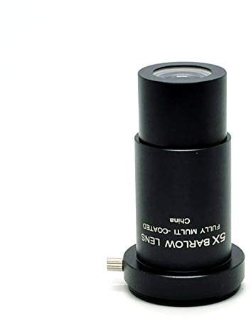 Vogueing Tool 5 x Barlowlinse M42 Gewinde mehrfach vergütetes Objektiv für 3,2 cm 31,7 mm Standard-Teleskop-Okulare.