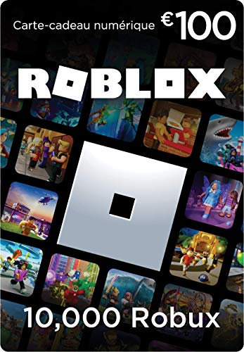 Carte Cadeau Roblox - 10,000 Robux (article virtuel exclusif inclus] (Code digital pour ordinateur, téléphone, tablette, Xbox One, Xbox Series X|S, Oculus Rift et HTC Vive)