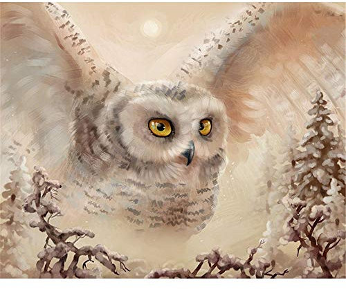 Yingxin34 Jigsaw Puzzle 5000 Teile, Weiße Eule 5000 Stück Puzzles für Erwachsene Kinder Freunde-61.61x41.53 Zoll (156.5 x 105.5cm)