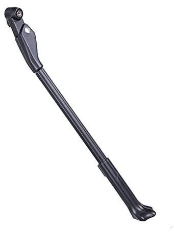YGLONG FahrradstäNder Carbon Bike Justierbare Kickstand Seitenaufenthalt für 26/27.5/29/700c Fahrradträger Kick Lightweight Stände MTB Rennrad Schnelle Freigabe SeitenstäNder (Color : Black)
