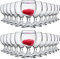 Alcohol Cage Likörgläser 40 ml - 24 Stück Set - Shot Gläser für Vodka, Tequila, Gin, Bourbon, Rum, Whisky - Mit Füßen - Spülmaschinenfest - Kristallglas Hohe Qualität