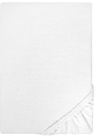 Traumhaft Schlafen - Castell - Markenbettwäsche 0077113 Spannbetttuch Jersey Stretch 1x 120x200 cm, weiß