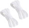 VSUDO Cordones Ovalados Blanco 80 cm para Zapatillas de Baloncesto, Zapatos de Hombre o Mujer (1 Par-080cm)