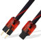 YuanYong Audiophile High End Netzkabel OFC 2-poliger IEC-C15-Stecker mit vergoldeten Hochwertiges Geflochtenes Netzkabel HiFi stromkabel für Audio,Lautsprecher,Subwoofer,Heimkino(2M/6.6FT)
