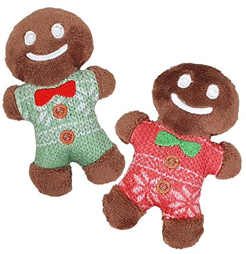 Nobby Xmas 65639 Plüsch Lebkuchenmann 2 Stück, 10 cm
