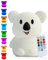 Kadoing® Koala Nachtlicht (Groß) - wiederaufladbare Nachtlampe mit Tippfunktion und Fernbedienung - Nachttischlampe für Kinder - Babylampe und Kinderlampe - Babyzimmer - Kinderzimmer - Kinderspielzeug